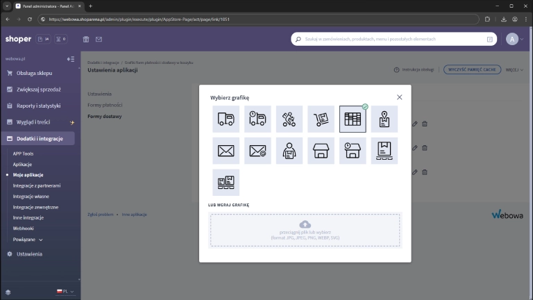 Edycja formy dostawy