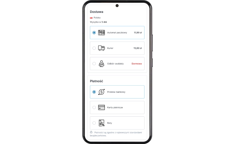 Podgląd działania aplikacji w szablonie w technologii Storefront