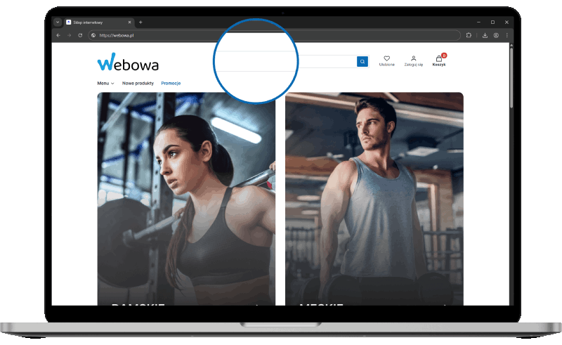 Podgląd działania aplikacji w szablonie w technologii Storefront